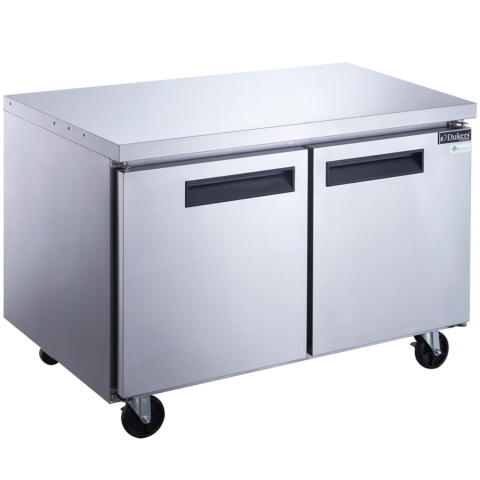 Dukers DUC48F 48" Two Door Undercounter Freezer in Stainless Steel - 12.21 Cu. Ft.