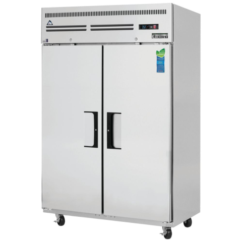 Everest ESR2 50" Two Section Solid Swing Door Top Mounted Upright Reach-In Refrigerator, 48 Cu. Ft.