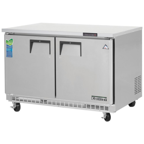 Everest ETBF2 47" Two Solid Door Back Mount-Undercounter Freezer