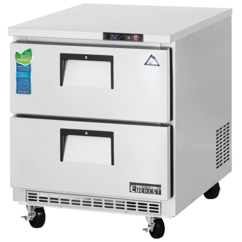 Everest ETBR1-D2 27" Two Drawer Undercounter Refrigerator