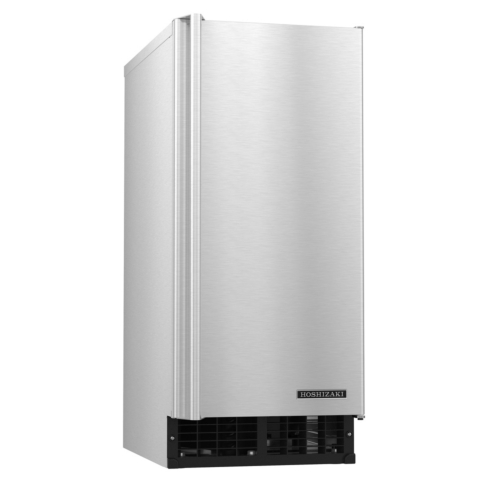 Hoshizaki AM-50BAJ 15" 55 lb. Undercounter Air-Cooled Self-Contained Cuber with 22 lb. Built-In Storage Bin