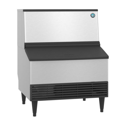 Hoshizaki KM-301BAJ 30" 290 lb. Self-Contained Air-Cooled Crescent Cuber with Built-In 100 lb. Storage Bin