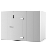 Coldline 10'x 10'Indoor Walk-in Refrigerator Cooler Box, Stainless Steel, No Floor, Right-Hinged Door