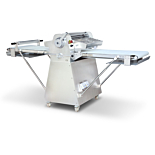 Prepline FSS-89 89" Floor Model Reversible Dough Sheeter with Roller Pin, All Stainless Steel Body - 120V