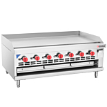 Cookline RGB-48M 48" Commercial Countertop Gas Raised Griddle Broiler Combo - 126,000 BTU