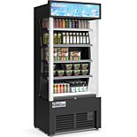 Coldline AOC-36-B 36" Black Open Air Refrigerated Display Merchandiser, Black