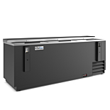 Coldline BBC-80 80" Horizontal Reach-In Black Bottle Cooler - 23 Cu. Ft