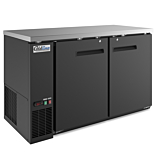 Coldline WBB-60 60" Swing Solid Door Back Bar Wine Cooler, Black