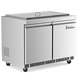 Coldline CBT-48-CPC 48" Stainless Steel Refrigerated Salad Bar, Buffet Table with Transparent Pan Cover