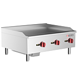 Cookline CGG-36T-HD 36" Commercial Countertop Gas Griddle with Thermostatic Controls - 90,000 BTU