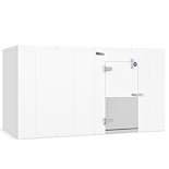 Coldline 8' x 16' Indoor Walk-in Freezer Box with Floor, Door Longside Left-Hinged