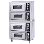 Cookline CPO-2D-DBL Quadruple Deck Pizza Oven with Four Independent Chambers, 240V