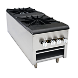 Cookline CSP2 Double 18" Burner Commercial Gas Stock Pot Range - 220,000 BTU