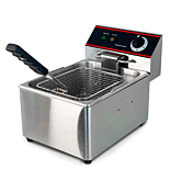 Cookline DF15-1-120 10" 15 lb. Countertop Electric Deep Fryer, 120v