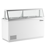 Coldline DIP-66 68" Ice Cream Dipping Cabinet Freezer | (12) Tub Capacity