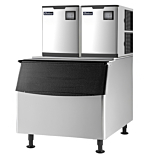 Coldline ICE800M-HA 48" 800 lb. Modular Half Cube Ice Machine with 1000 lb. Bin, Air Cooled