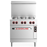 Cookline ER36-208 36" Electric Range with 6 Burners, 208V