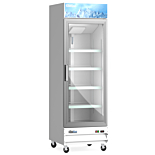 Coldline D12-W 27" White Glass Door Merchandiser Freezer with LED Lighting