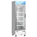 Coldline D12-W-L 27" Left-Hinged White Glass Door Merchandiser Freezer with LED Lighting