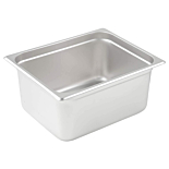 Prepline 1/2 Size 6" Deep Stainless Steel Steam Table / Hotel Pan