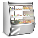 Coldline HDL48 48" Refrigerated Slanted Glass High Meat Deli Case with Rear Storage