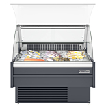Coldline SDC48-F 48" Refrigerated Fish Display Case with Ice Bin and Drain