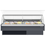 Coldline SDC98-F 102" Refrigerated Fish Display Case with Ice Bin and Drain