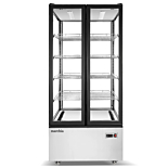 Marchia MVS800 Double Door Vertical Standing Refrigerated Cake Display Case, Stainless Steel