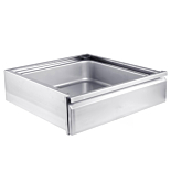 Prepline 20" x 15" x 5" Stainless Steel Drawer