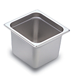 Prepline 1/6 Size 6" Deep Stainless Steel Steam Table / Hotel Pan