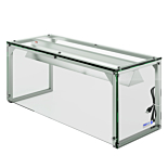 Prepline PSG-LT-46-S 46" Glass Sneeze Guard with LED Lighting for Salad Bars
