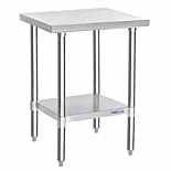 Prepline PWTG-2424 24"D x 24"L Stainless Steel Worktable with Undershelf