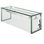 Prepline PSG-LT-60 60" Glass Sneeze Guard with Lamp Bulb for Steam Table