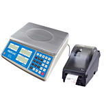Prepline PSPS40-PR 40 lb. Digital Price Computing Scale with Thermal Label Printer, Legal for Trade