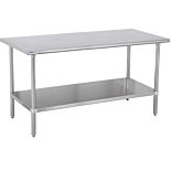 Prepline PWTG-3672 36"D x 72"L Stainless Steel Worktable with Undershelf