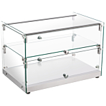 Marchia SA50 22" Dry Glass Countertop Bakery Display Case, Dual Service