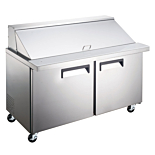Universal SC-48-BMI 48" Mega Top Bain Marie Sandwich Prep Refrigerator, 18 Pans