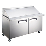 Universal SC-60-BMI 60" Mega Top Bain Marie Sandwich Prep Refrigerator, 24 Pans