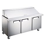 Universal SC-72-BMI 70" Mega Top Bain Marie Sandwich Prep Refrigerator, 30 Pans
