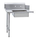 Prepline PSDT-36L 30"D x 36"L Left Side Soiled Dishtable with Pre-Rinse Bowl, NSF Listed