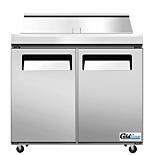 Coldline SP36T 36" Refrigerated Sandwich Prep Table with Cutting Board and Food Pans