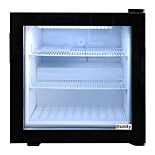 Unity U-CF2 24" Black Glass Swing Door Countertop Display Freezer - 2 cu ft.