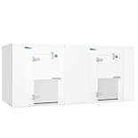 Coldline 8' x 16' Indoor Walk-in Cooler Freezer Combo Box with Floor, Door Left-Hinged