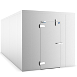 Coldline 8' x 10' Walk-in Refrigerator Cooler Box, Stainless Steel, No Floor, Door Shortside, Left-Hinged