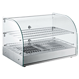 Marchia HCA45 22" Curved Glass Countertop Hot Food Display Warmer