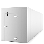 Coldline 6' x 12' Walk-in Refrigerator Cooler Box, Stainless Steel, No Floor, Door Shortside, Right-Hinged