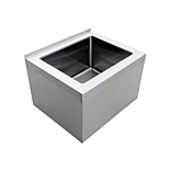 Prepline 25" Stainless Steel Floor 16-Gauge Mop Sink - 20" x 16" x 12" Bowl
