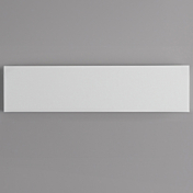 Prepline 12" x 48.4" x 0.5" White Polyethylene Cutting Board
