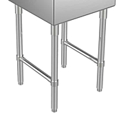 Removable "H" Shape Leg Cross Bracing for Prepline XSC Compartment Sinks
