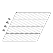 Arctic Air 65056K One Shelf and Four Mounting Clips, Fits Model AR49/AF49